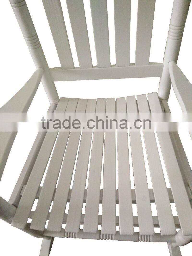 Manufacturer directly supply the set of wooden rocking chair and table for hot sale