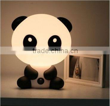 black and white cartoon table lamp