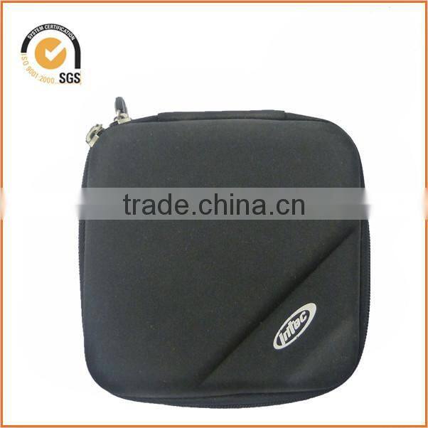 06747 new designs DONGGUAN custom hard mp3 earphone bag with rubber zipper