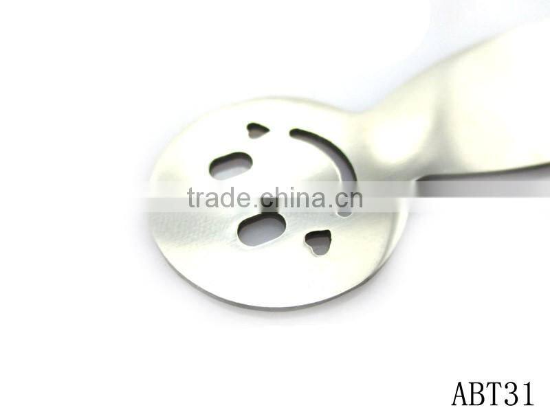 Custom Blanks Steel Metal Smile Face Fruit Fork