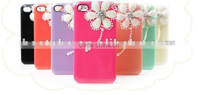 color housing for iphone 4 case flower 4g case