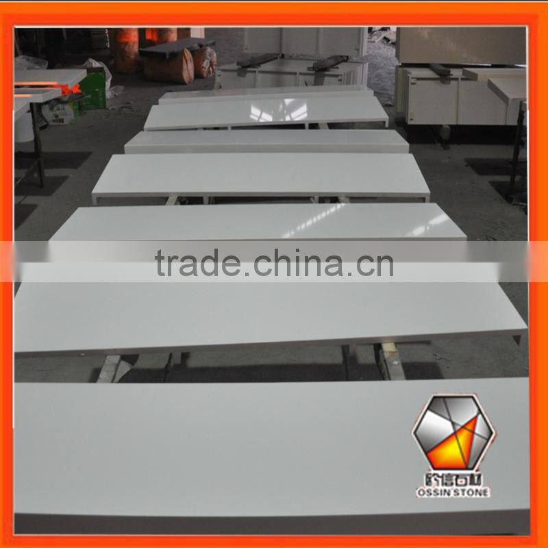 Cream & White Micro Marble Hearth & Back Panel