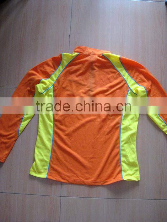 1/4 Zipper Women Long Sleeve Hiking Jersey