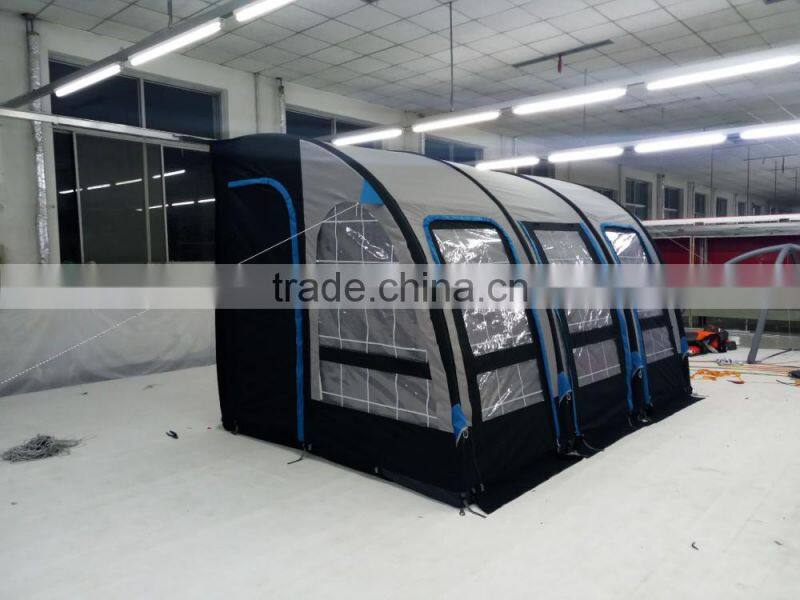 Durable inflatable camping auto vehicle tent