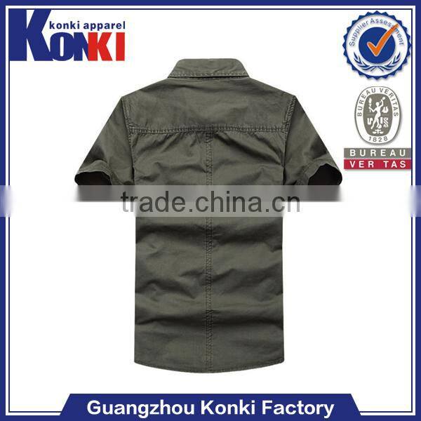 all types cotton high neck half shirts for men