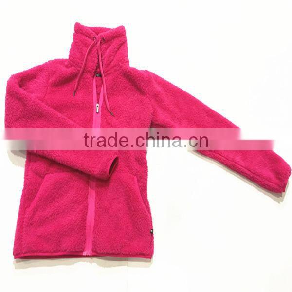 2015 New Basic Designs Lady Fleece Sexy Hoody Jacket