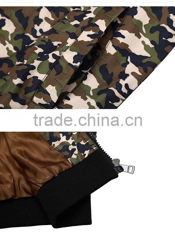 Hot Selling Popular High Quality Sport Men Jacket Camo Coat Causal Outdoor Thin Zipper Outwear