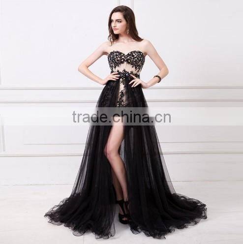 latest fashion design formal sexy dress for mature woman