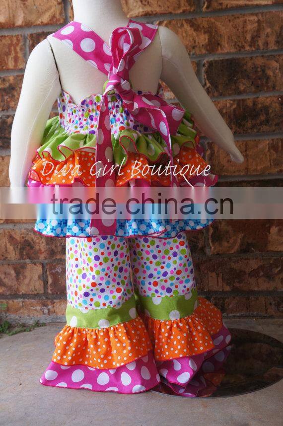 Girls Boutique Birthday wear high quality gril ruffle outfit