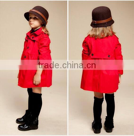 Newest Autumn winter fashion Children wind coat girl's jacket outwear kids thick wind coat children jacket coat