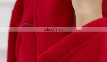 Womens and mens hotel coral bleece bathrobe