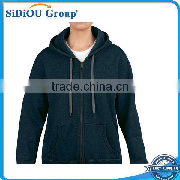Hot Sale Ladies' Vintage Classic Full Zip Hooded Sweatshirts