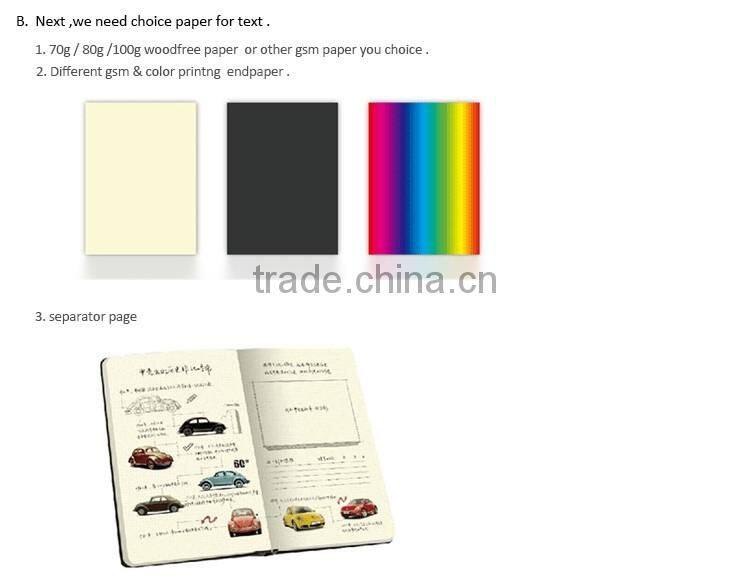 A6 PU cover agenda planner with elastic band loose leaf binding diary customizable planner