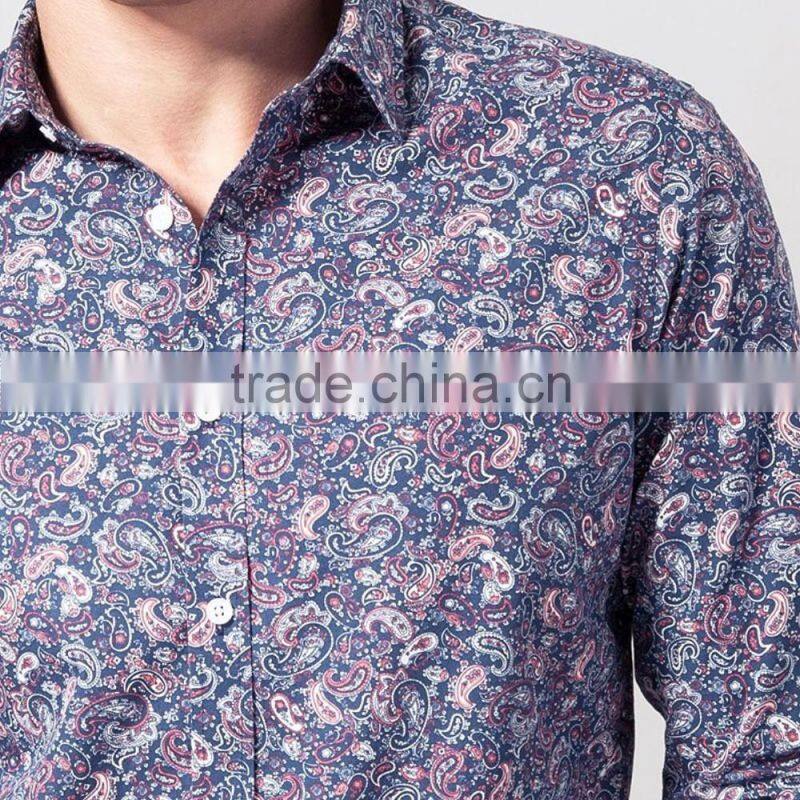 Men's Paisley causal shirt
