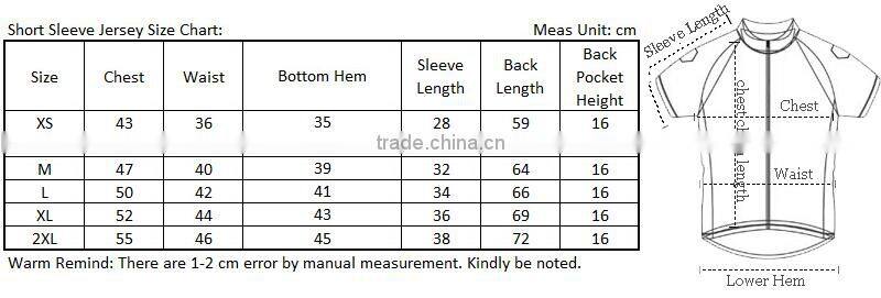BEROY customized cheap plus size bicycle clothing short sleeve cycling bike gear
