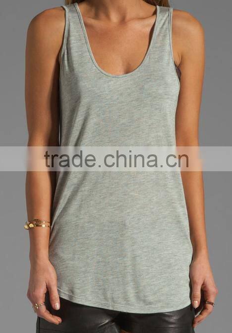 Loose Scoop Neck Basic Tank
