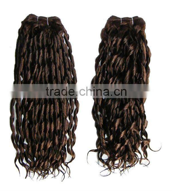 Afro curly human mix synthetic hair wholesale