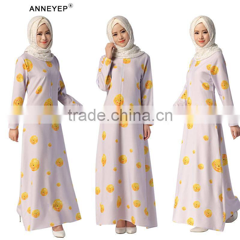 plus size flower muslim dress/dqgla muslim islamic Arabian Middle east abaya kaftan dresses/fancy dl islamic muslim dress