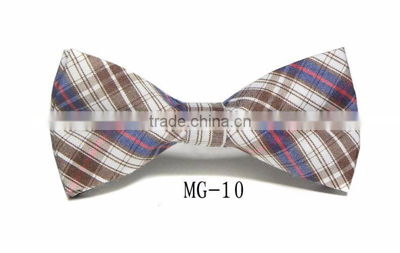 Cotton Checkered Children Kid Boy Toddler Baby Child Pre Tied Neck Bow Tie