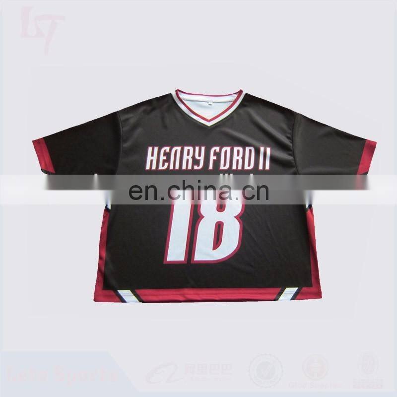 custom mock up jersey sublimated box lacrosse top shirt