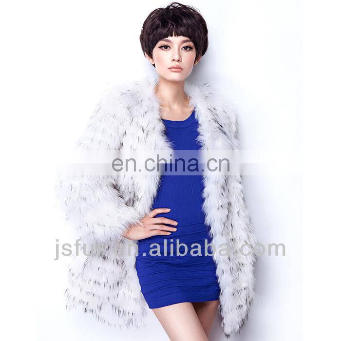 2013 fashion and beautiful noble hotsale in EU real raccoon fur coat