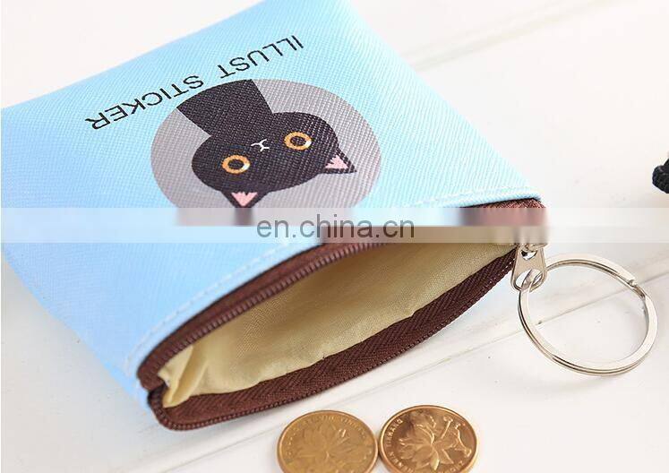 Kawaii CUTE Little Cats PU Coin Purse Wallet Pouch Case BAG Lady's Pocket Change Bags Pouch