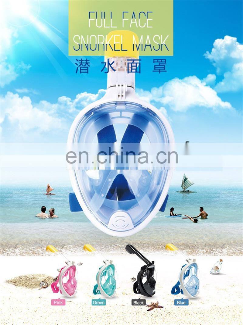 Underwater Diving Mask full face Snorkel mask Set Swimming Training Scuba mergulho full face snorkeling mask Anti Fog For Gopro