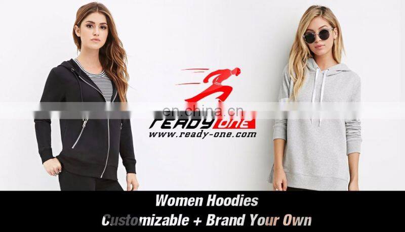 Thin Cotton Fleece Blank Wholesale Solid Color Woman Hoodie
