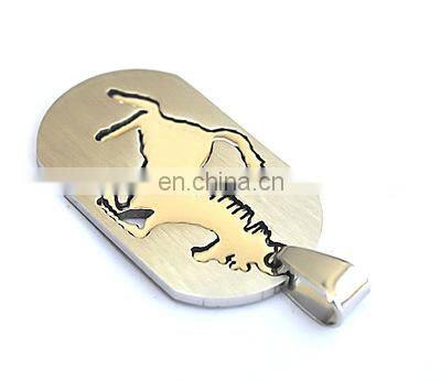 Factory custom Top Quality personality stainless steel horse pendant charms