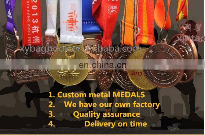 top sale custom hign quality football gold award medals with ribbons