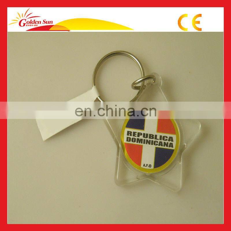 Beautiful High Quality Plastic Solid Acrylic Keychain