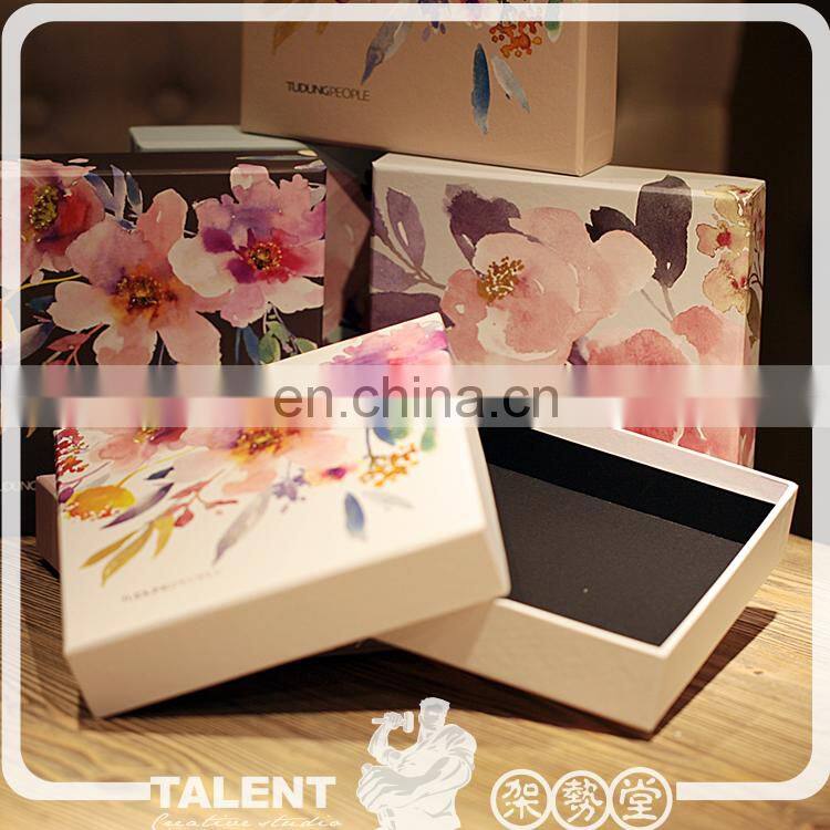 custom china private design printed paper gift box