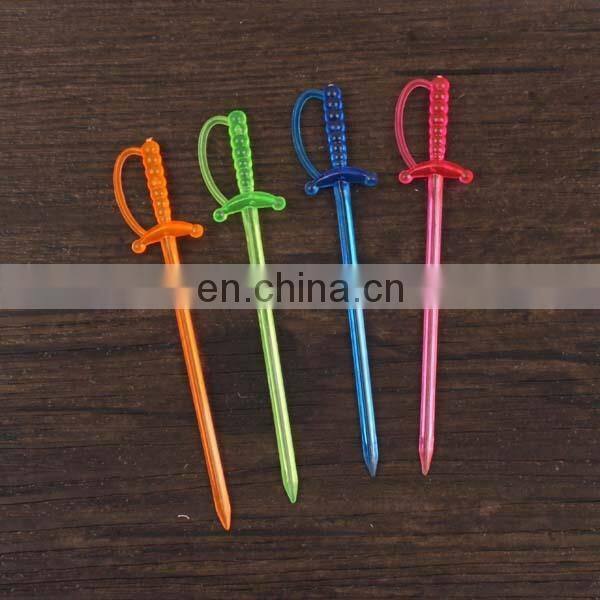 Pack Colorful Plastic animal Shape Food Fruit Fork Picks
