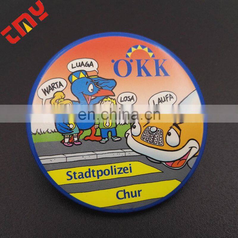 Customized Colorful Round Shape Amg Badge For Gift Promotion