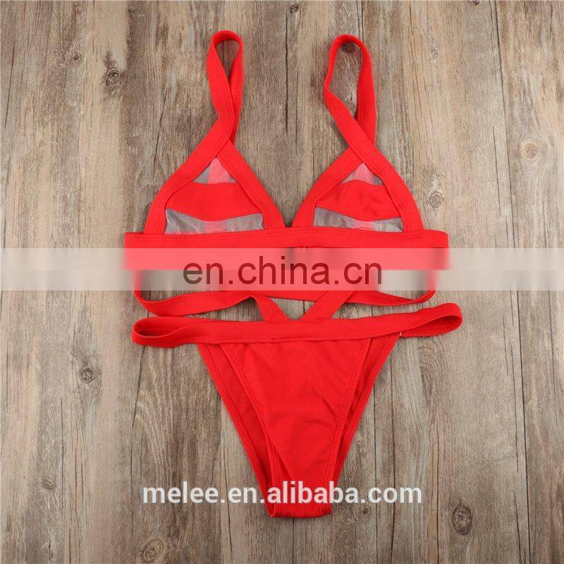 RTS custom Ladies Sexy Bikini One Piece Beachwear women sexy bikini beach wear