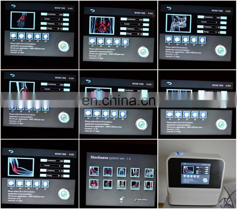 2019 factory price pain relief shock wave medical equipment portable shockwave therapy machine