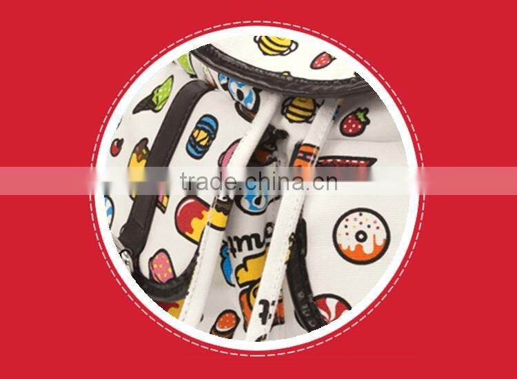 Wholesale trendy canvas backpack school bags trendy backpack bags