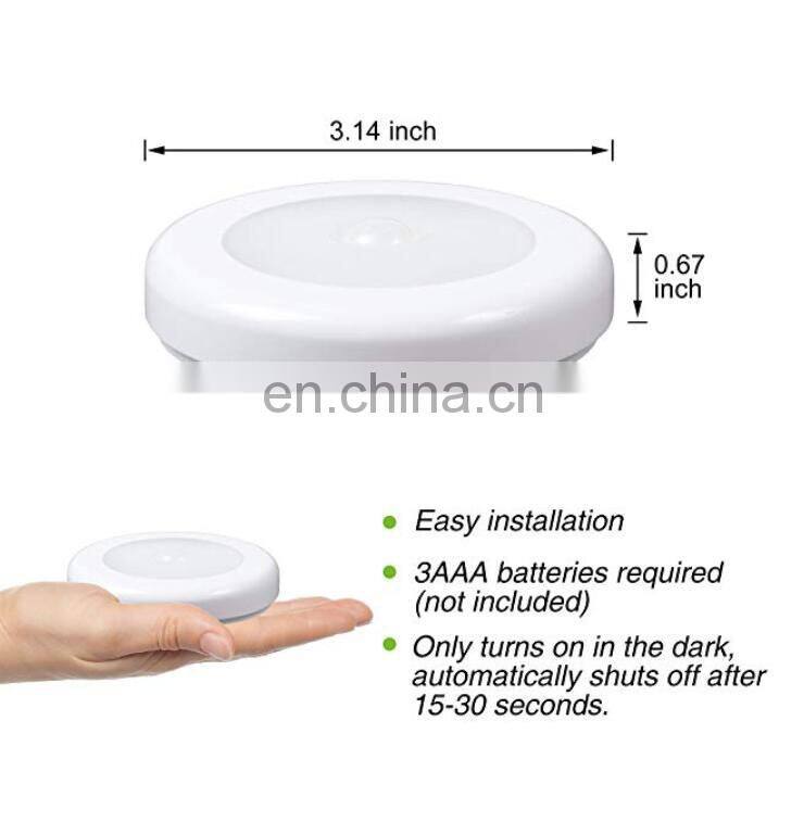 Motion Sensor Battery Powered LED Light for Entrance Hallway Garage and Bathroom