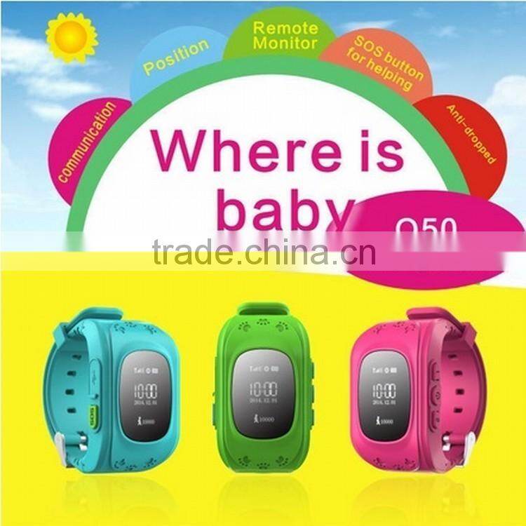 Useful and Colorful Waterproof GPS Smart Watch for Children Tracker