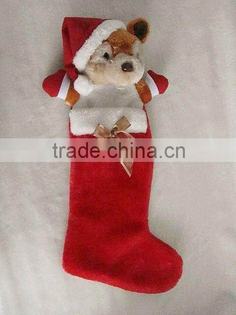 High quality Christmas stockings with lovely bear