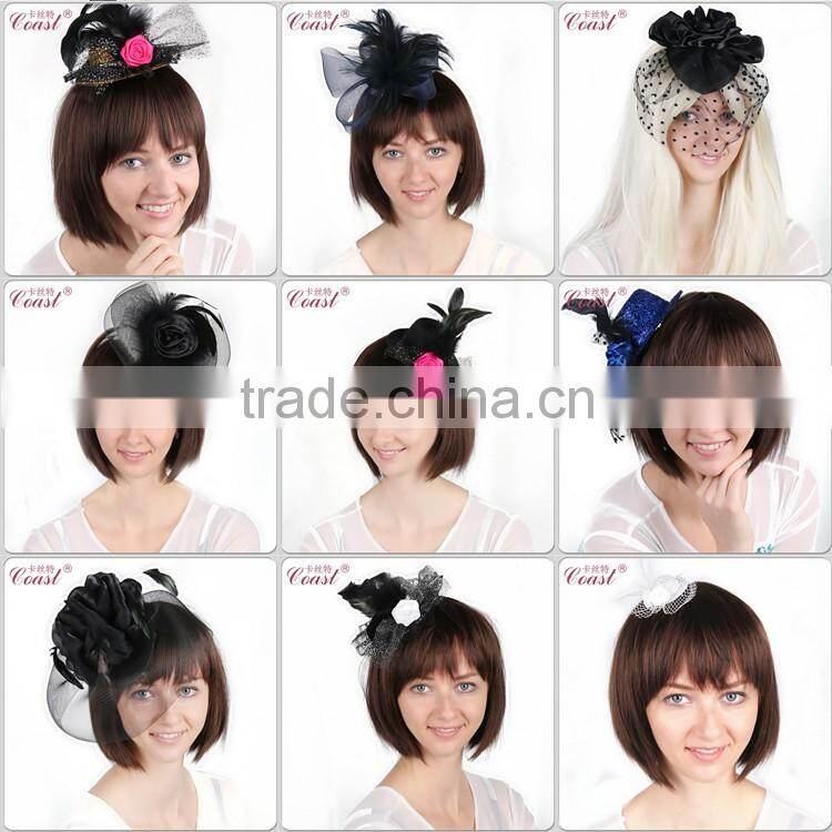 fashion cheap white decorative mini top hats