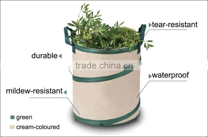 (543) Cheap Oxford Promotional Standable Yard Bag Holder Collapsible Garden Bag