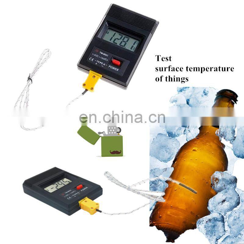 K type TM902C digital Thermometer tester temperature meter Thermocouple Needle Probe -50C to1300C For Lab Factory 33%Off