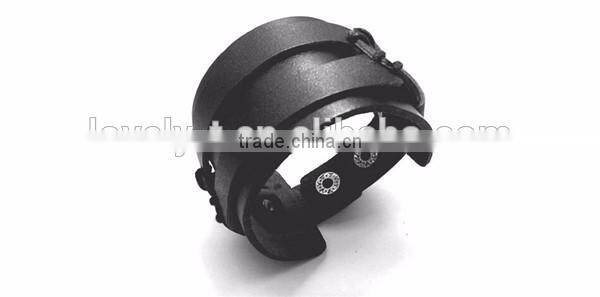 new arrival hand made teen boys punk palin cool cow leather bracelet