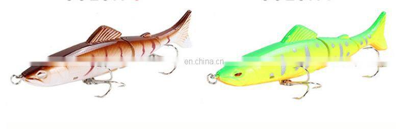 13cm 21g Fishing Lures 16 colors Hard Baits Lifelike 3 Segments Swimbait Bass Multi Jointed Pencil Lure