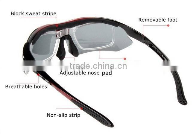 2015 High quality fashion clear lens extreme sport myopia eyewear