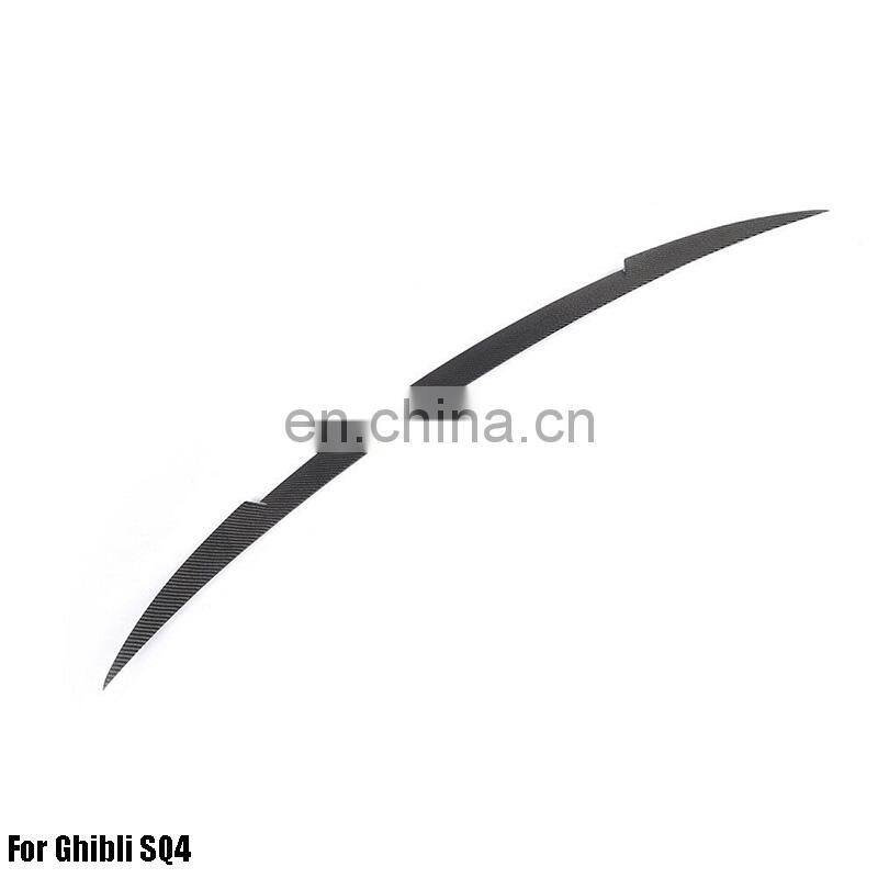 Carbon Fiber Spoiler Wing For Ghibli SQ4 2014-2017 Rear Spoiler