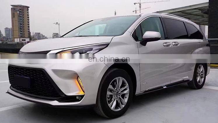 Runde Newest Kit For 2021+ Toyota Sienna Upgrade XSE Sport Body Kit Front Bumper Grille Fog Lights Rear Bumper