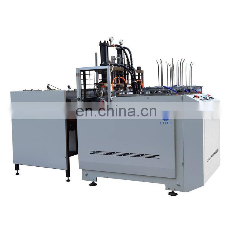 PP600H Automatic take away pizza tableware Paper Plate Forming Machine, festival fruit candy carton tray making machinery