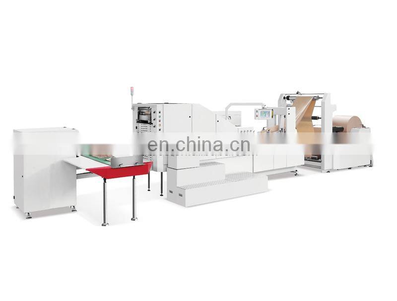 HD330 high speed roll feed Automatic Square Bottom bakery Food Kraft Paper Bag Making Machine for Supermarket Grocery